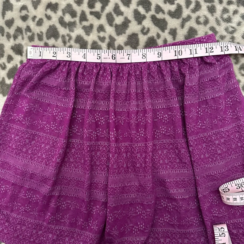 Old Navy Girls Textured Print Skirt in Prince Purple Size Large 10-12 Regular